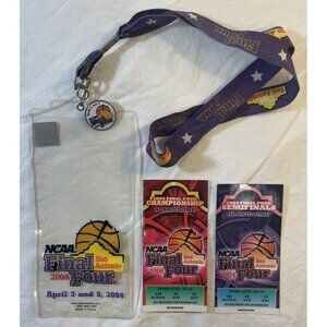 NCAA Final Four - 2004 Finals Tickets Lanyard Pin Ticket Pouch